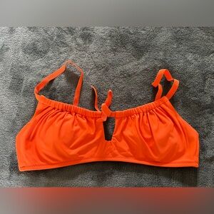 Aerie orange bikini top